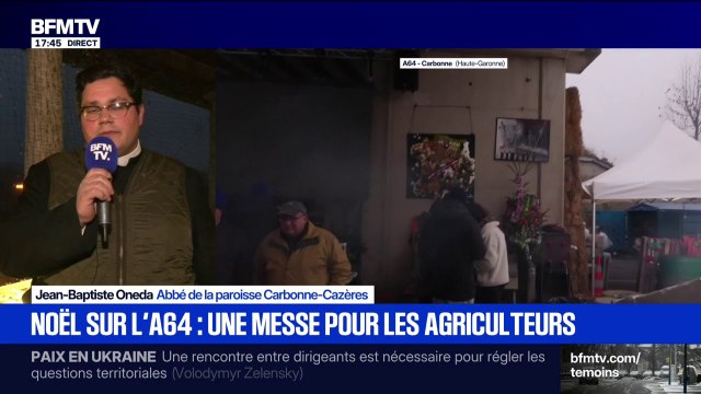 Noël sur l'A64: Ce combat me tient à cœur , explique l'abbé de la paroisse de Carbonne-Cazères qui va officier une messe sur l'autoroute