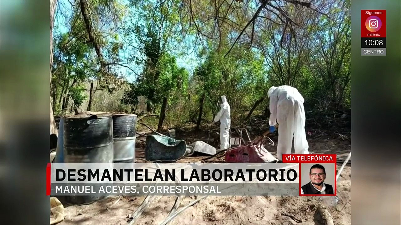 Ejército desmantela laboratorio clandestino de metanfetaminas en Sinaloa