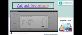 Adjust Inventory in Business Central | After a Physical Count of Inventory