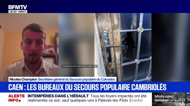 Secours populaire cambriolé à Caen: Ça été un choc , déplore le secrétaire général de l'association du Calvados