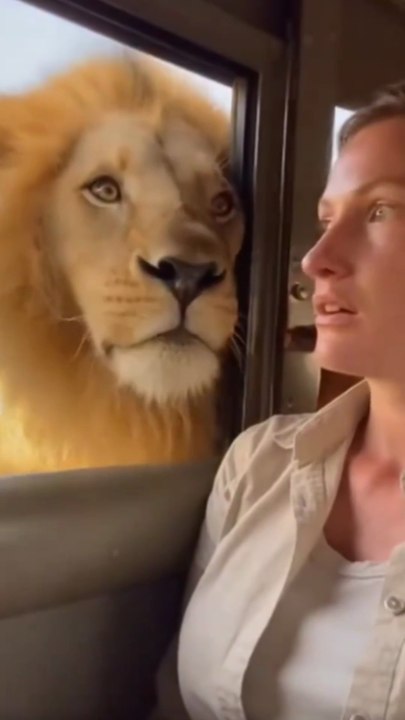 Vous auriez fait quoi à sa place ? 🤔😲 #incroyable #lion
