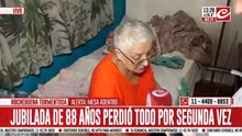 Una jubilada de 88 años perdió todo por segunda vez