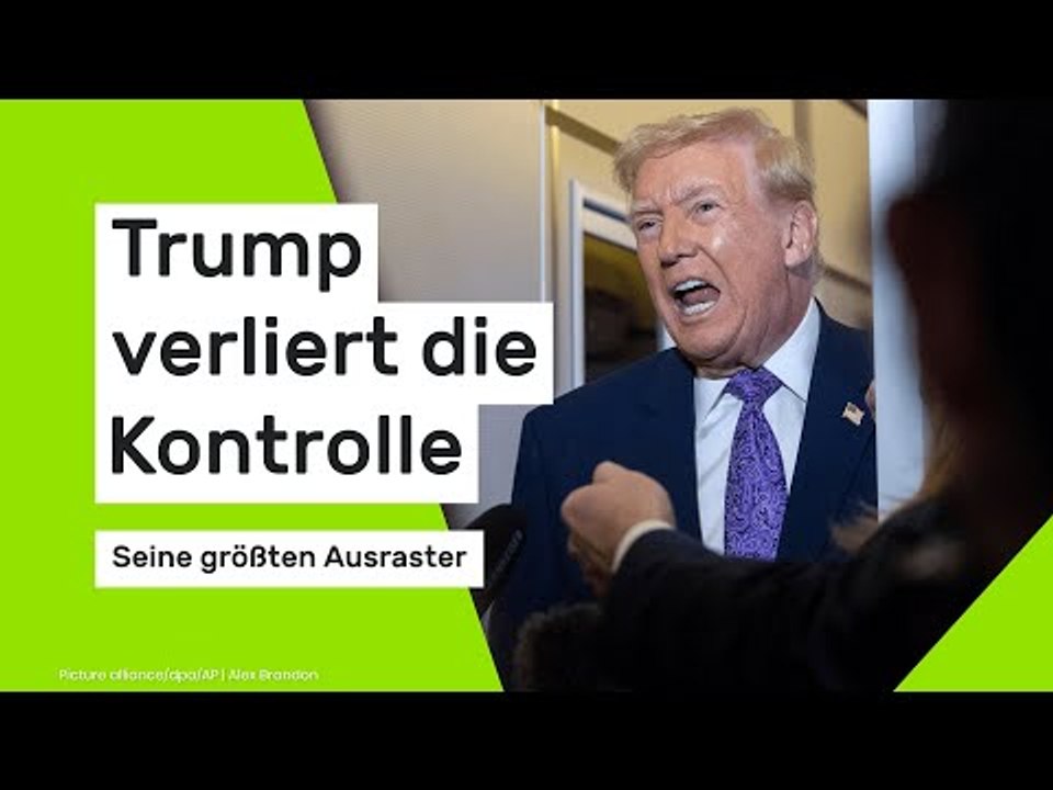 US-Präsident verliert die Kontrolle - seine größten Ausraster