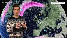 Met Office Christmas Eve look at weather for next 10 days.