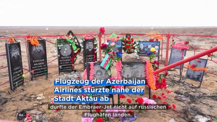 Aktau erinnert an die Flugkatastrophe von Kasachstan