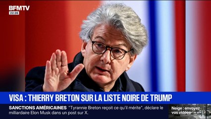 Les États-Unis interdisent de visa Thierry Breton, ancien ministre et commissaire européen