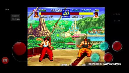 Fatal Fury 3 Hon Fu vs Hon Fu clone fala de vitória do Hon Fu clone em português