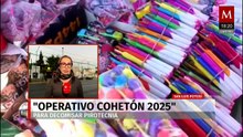 Autoridades activan "Operativo Cohetón 2025" para frenar uso de pirotecnia prohibida