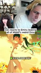 Emiru leaks all the crazy Dms from Mizkif...