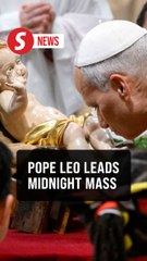 Pope Leo presides over Mass on Christmas Eve