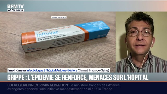 Pour l'instant, il n'y a pas d'engorgement des urgences lié à la grippe, assure l'infectiologue Imad Kansau