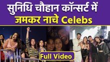 Sunidhi Chauhan Mumbai Concert:Nushrratt Bharuccha,Shriya Saran,Zakir Khan & Many Celebs Dance Video