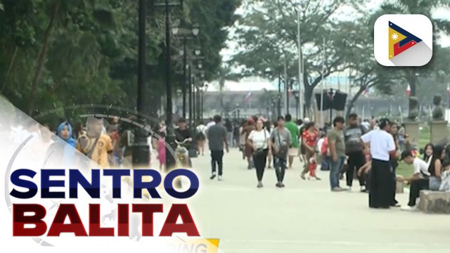 Maraming pamilya, napiling mag-Christmas bonding sa Luneta Park; pamunuan ng parke, nagpaalala vs. mga ipinagbabawal na gamit | ulat ni Harley Valbuena
