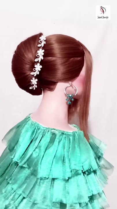 front hairstyle|ladies hair style for wedding|bridal hairstyle|party hairstyle|easy hairstyles  Your Queries.simple hairstyle for short hair, simple hair style girl,easy front variation hairstyle,Beautiful & Different Hairstyles Tutorial | New Simple Hair