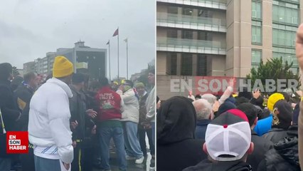 Sadettin Saran'in savcılık ifadesi başladı: Fenerbahçeliler adliye önünde toplandı