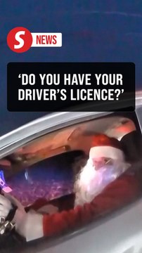 Santa gets pulled over for speeding in Ohio