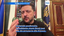 Ukraina i USA zgadzają się co do większości punktów planu pokojowego z wyjątkiem Donbasu i elektrowni jądrowej, mówi Zełenski
