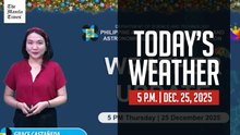 Today's Weather, 5 P.M. | Dec. 25, 2025