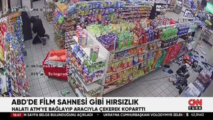 Bu bir patlama anı değil, SOYGUN görüntüsü! ABD’de film sahnelerini aratmayan hırsızlık! Akılalmaz yöntemle ATM'yi çaldılar...
