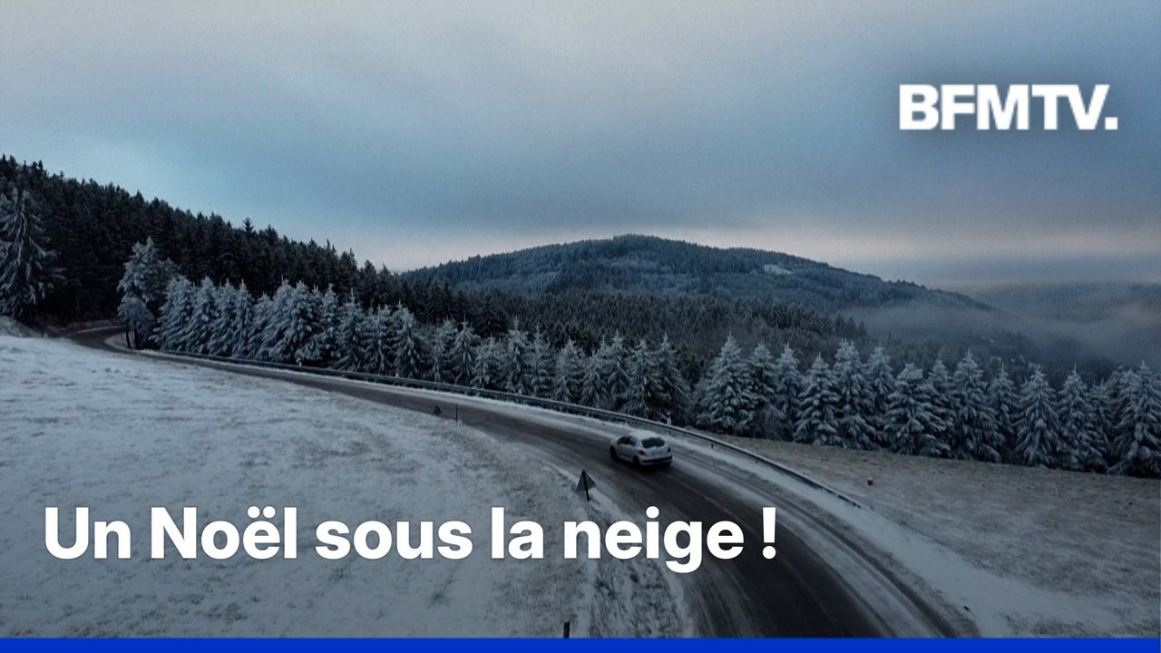 Saint-Étienne, Le Pilat… Il a neigé dans plusieurs communes de France pour Noël
