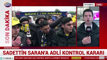 Sadettin Saran adli kontrolle serbest