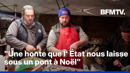 Des agriculteurs passent le réveillon de Noël sur l'A64