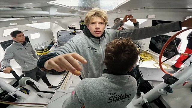 Sodebovoile 2025 - TROPHÉE JULES VERNE - J9 : Découvrez le dernier empannage réalisé à bord de Sodebo Ultim 3 !