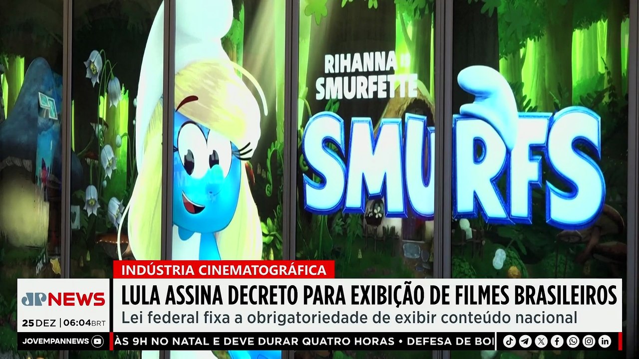 Lula assina decreto que obriga cinemas a exibir filmes brasileiros