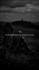 Sometimes silence speaks louder than words.Listen before the voice disappears.