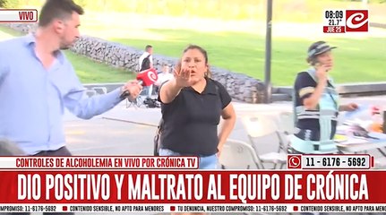 Dio positivo de alcoholemia, se atrincheró y provocó tremendo escándalo