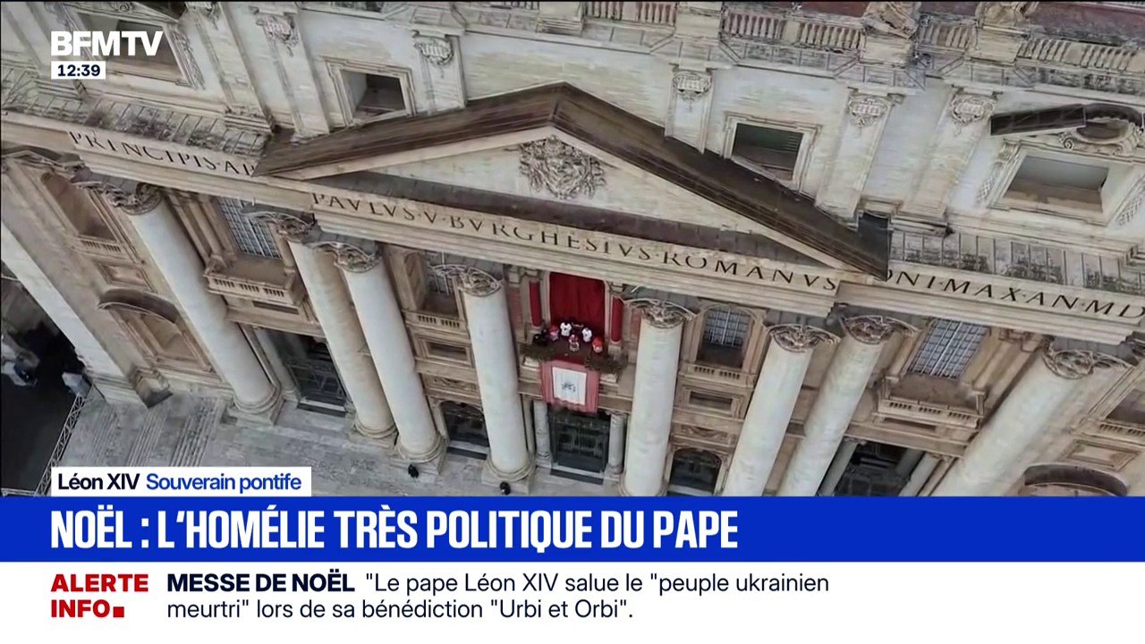 Messe de Noël au Vatican: ce qu'il faut retenir de la bénédiction du pape