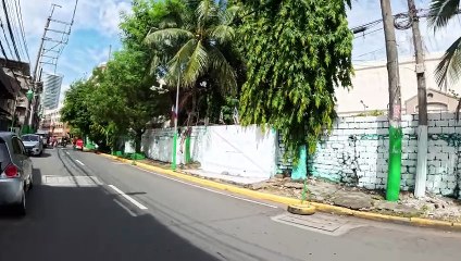Typical Scene on A. Rivera Street in Manila City in the Philippines
