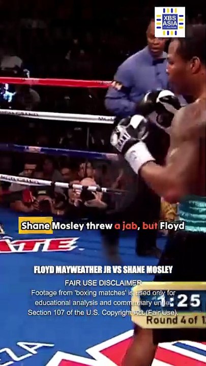 Floyd Mayweather's PERFECT COUNTER lands CLEAN on Shane Mosley!