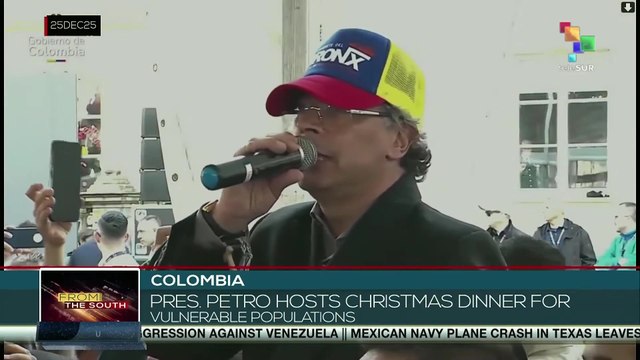 President Petro hosts Christmas dinner for vulnerable populations