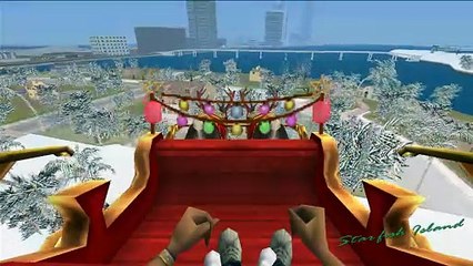 GTA Vice City,  Snow Conversion | Christmas Vice City, Flying Santa Sleigh |  Video - 3