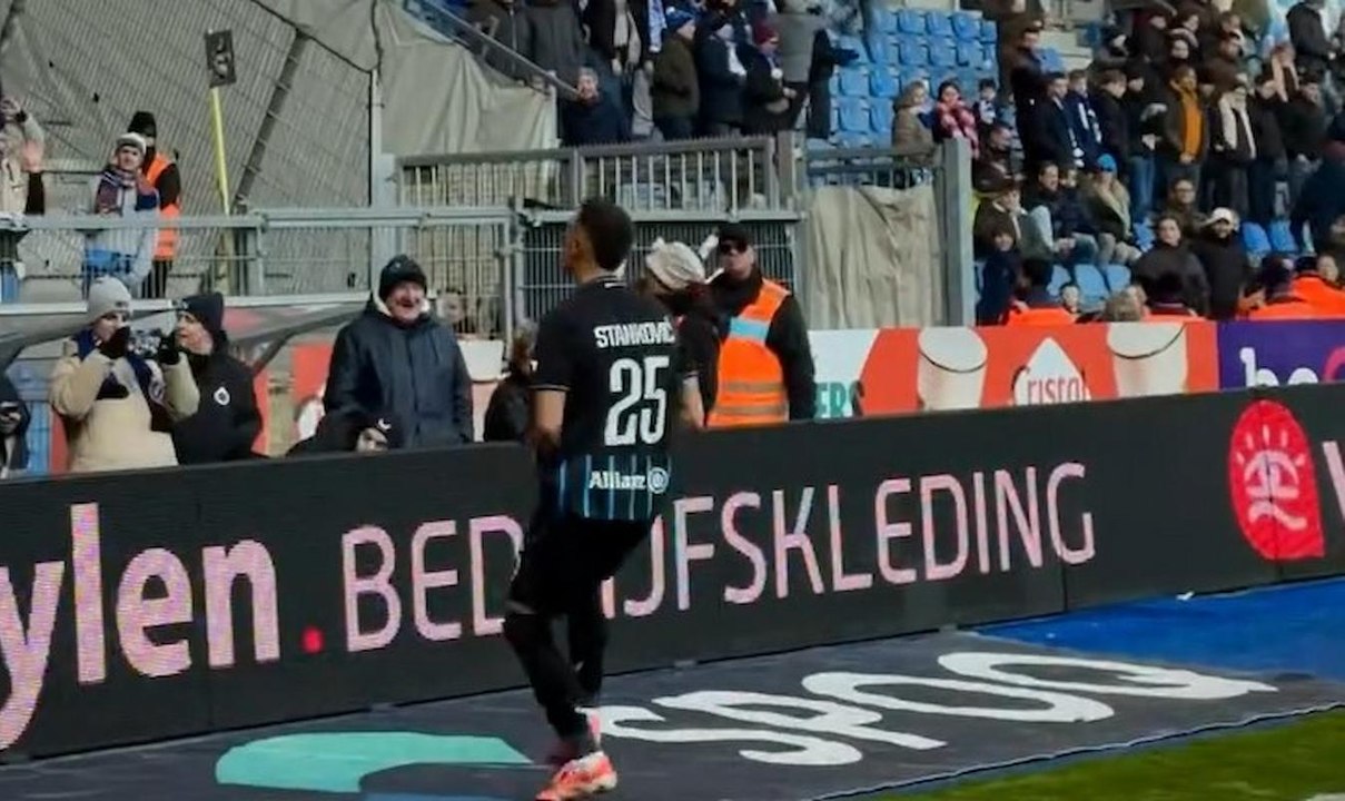 VIDEO / Aleksandar Stankovic segna contro il Genk e festeggia con i tifosi del Brugge
