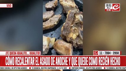 Infalible: te contamos cómo recalentar el asado y que te quede como recién hecho