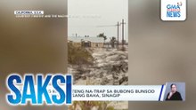 Ilang residenteng na-trap sa bubong bunsod ng rumaragasang baha sa California, sinagip | Saksi