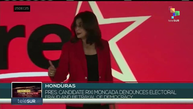 Pres. Candidate Rixi Moncada denounces electoral fraud and betrayal of democracy