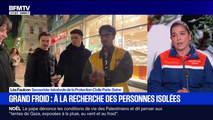 Plan grand froid: "Nous renforçons nos maraudes de 25 à 50%", détaille Léa Faulcon, secouriste-bénévole de la Protection Civile Paris-Seine