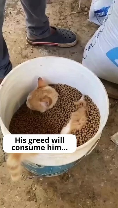 Greedy cat. Funny Cats Movements For Cat lovers. Must Watch