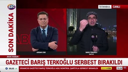 Gazeteci Barış Terkoğlu serbest bırakıldı