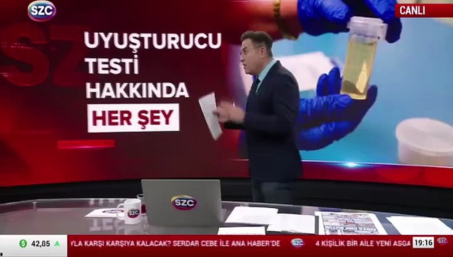 Canlı yayında uyuşturucu testi!