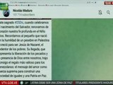 Presidente Maduro celebra el nacimiento de Jesús, el salvador y redentor de los pobres
