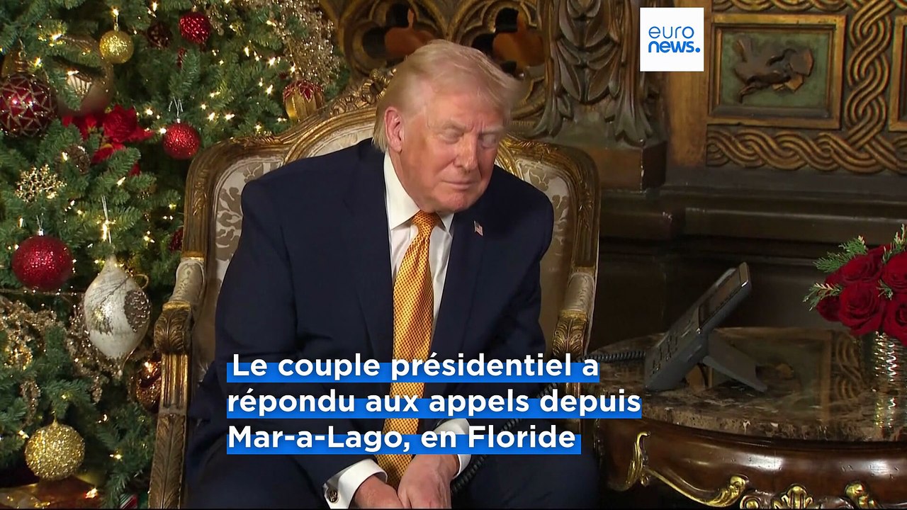 Trump évoque un “mauvais Père Noël” et défend le charbon lors d’un appel avec des enfants
