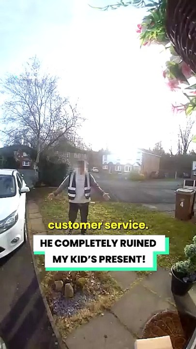 Delivery driver ruined my expensive present!!!