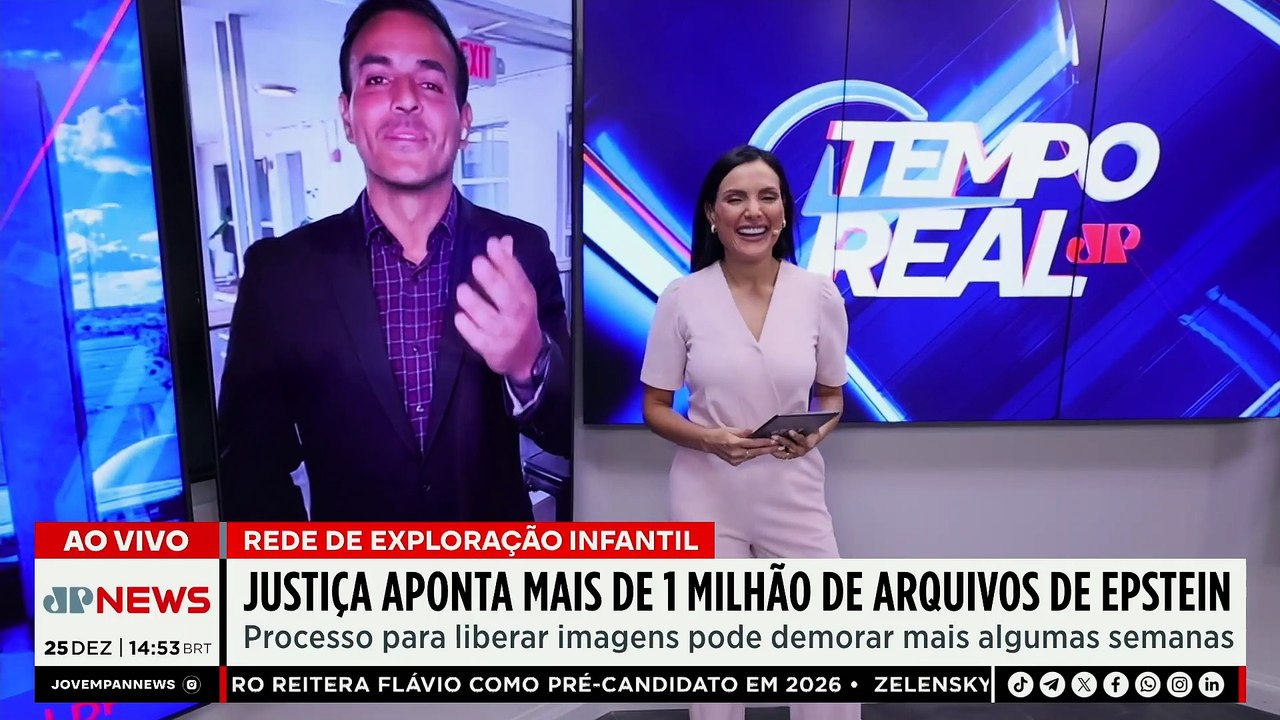 EUA encontram mais mil páginas de documentos do caso Jeffrey Epstein | TEMPO REAL