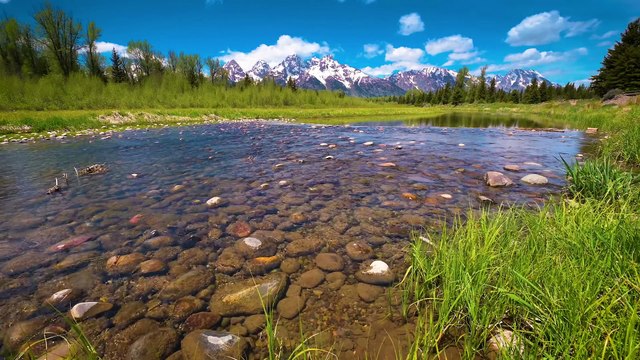Grand Teton Relaxation _ 1 HOUR of Soothing Scenes from Grand Tetons with Calming Piano Music (4K)