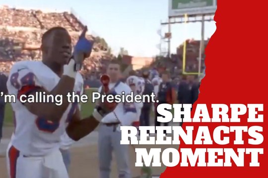 Shannon Sharpe and John Elway recreate iconic Denver Broncos moment