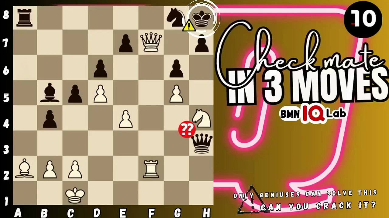 #BetYouMissedThis 😏🔥 Can you checkmate in 3 moves? (P.55) (White to play)♟️